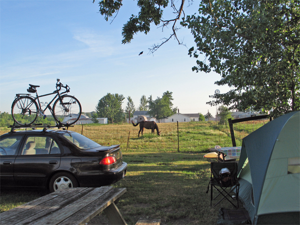 Campsite at Amishville USA