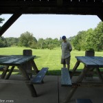 The Spokesrider in the picnic shelter at Cicott Park The Spokesrider in the picnic shelter at Cicott Park