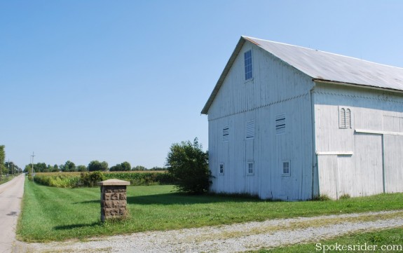 Barn with louvered windows on Markleville Road